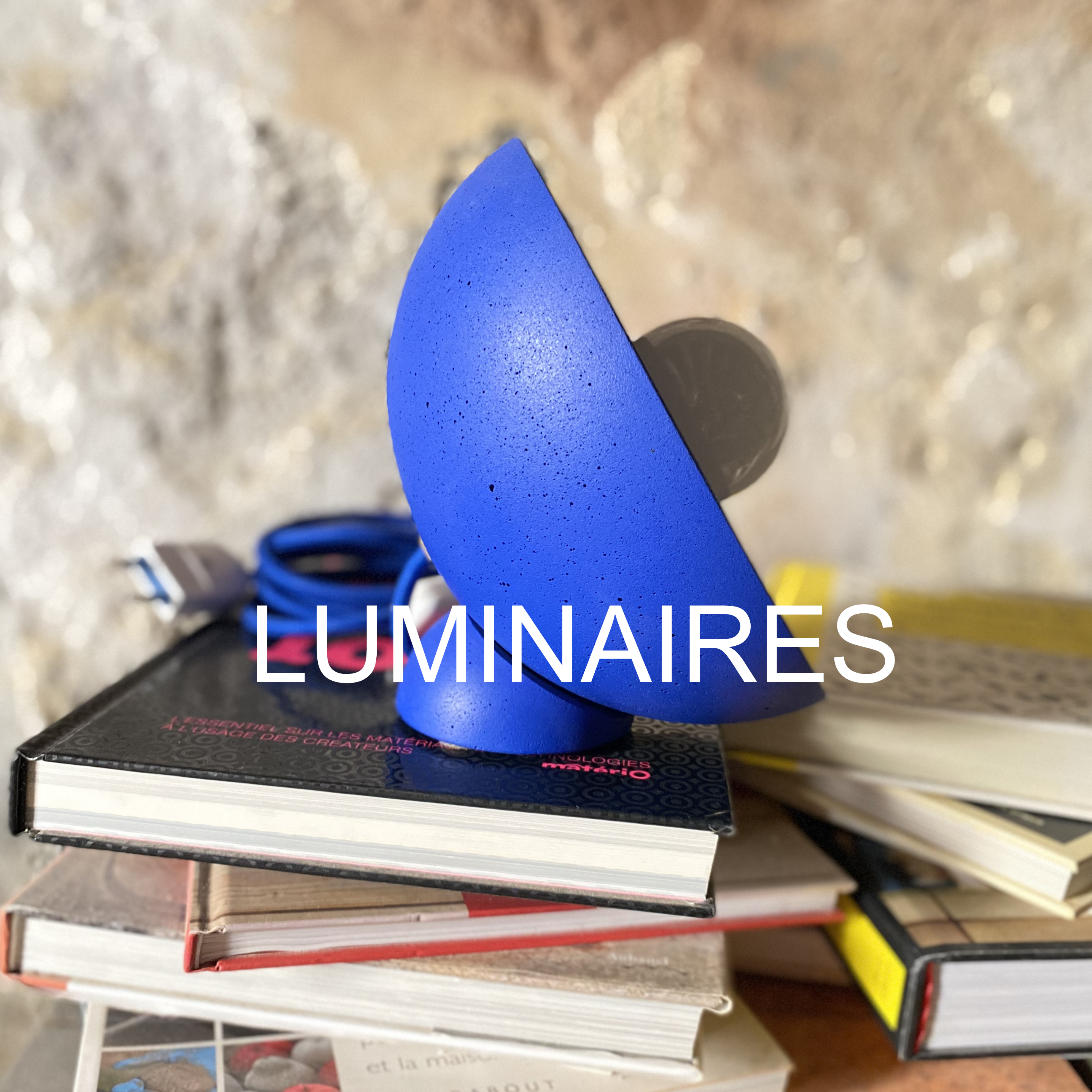 Luminaires en béton